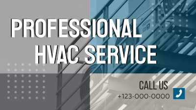 Professional HVAC Services Facebook event cover Image Preview