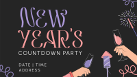 New Year Countdown Facebook event cover Image Preview