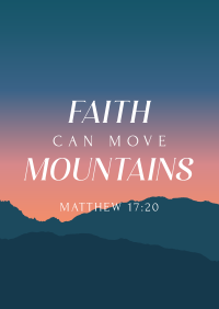 Faith Move Mountains Poster Image Preview