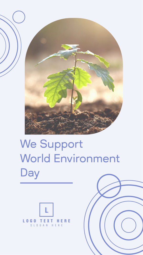 We Support World Environment Day Instagram Story Design Image Preview