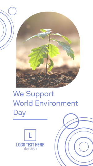 We Support World Environment Day Instagram story