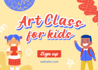 Kiddie Study with Me Postcard Design