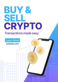 Buy & Sell Crypto Flyer Design