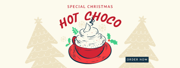 Christmas Hot Choco Facebook Cover Design Image Preview
