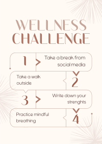 The Wellness Challenge Flyer Design