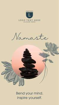 Namaste Facebook Story Design