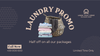 Laundry Delivery Promo Facebook Event Cover Design