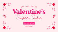 Valentines Day Super Sale Facebook event cover Image Preview