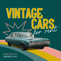 Vintage Car Rental Instagram post Image Preview