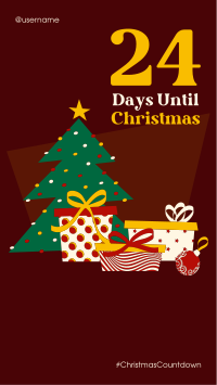 Festive Christmas Countdown Instagram story Image Preview