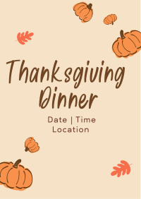 Thanksgiving Dinner Flyer Design