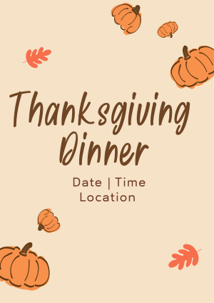 Thanksgiving Dinner Flyer Image Preview