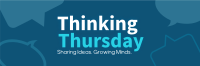 Minimalist Thinking Thursday Twitter Header Design