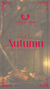 Hello Autumn Greeting TikTok Video Design