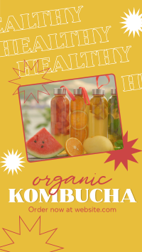Healthy Kombucha YouTube Short Design