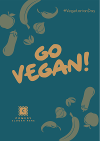 Go Vegan Poster Design