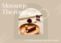 Massage Treatment Postcard Image Preview