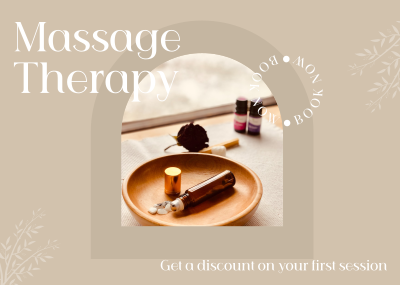 Massage Treatment Postcard Image Preview