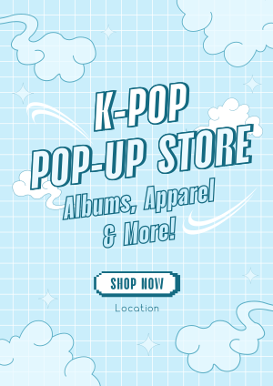 Kpop Pop-Up Store Flyer Image Preview
