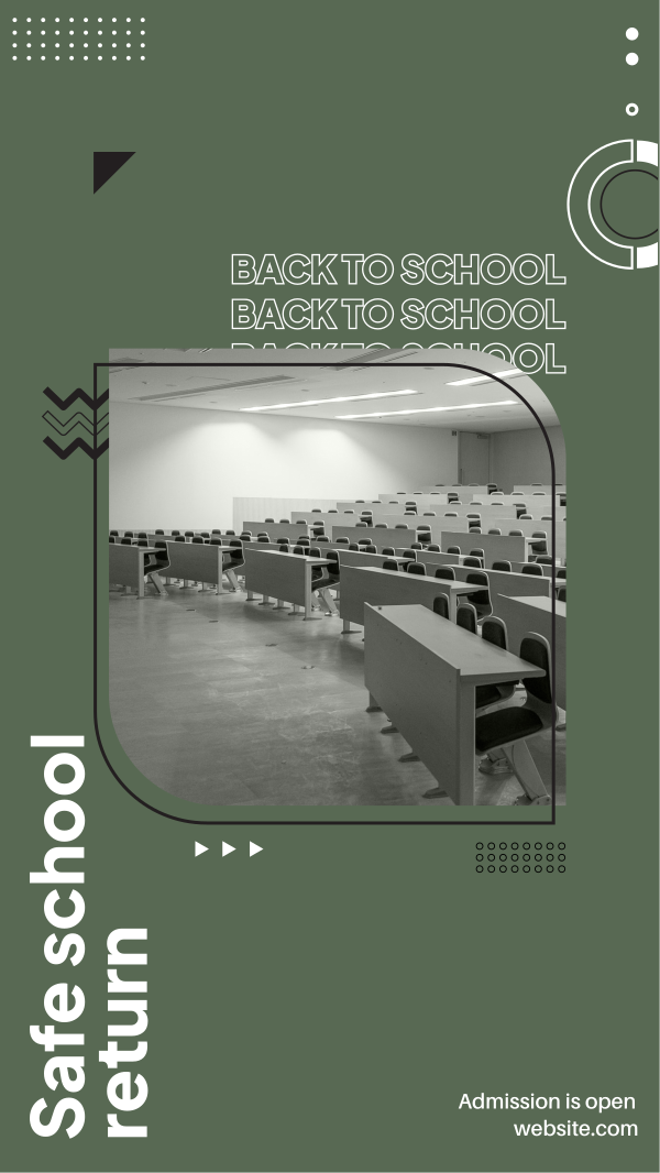 Safe School Return Instagram Story Design Image Preview