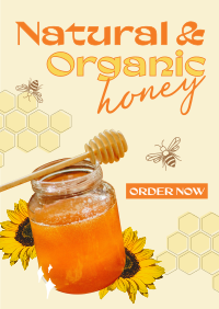 Delicious Organic Pure Honey Flyer Design