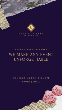 Event and Party Planner Scrapbook Facebook story Image Preview