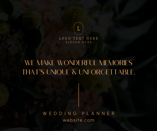 Wedding Planner Bouquet Facebook Post Design Image Preview