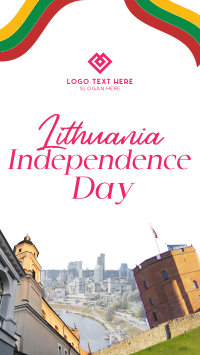 Rustic Lithuanian Independence Day Instagram Reel Design