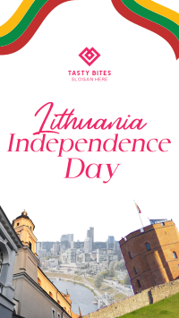 Rustic Lithuanian Independence Day Instagram Reel Image Preview