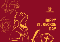 Saint George Knight Postcard Image Preview