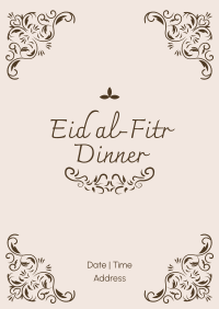 Fancy Eid Dinner  Poster Design