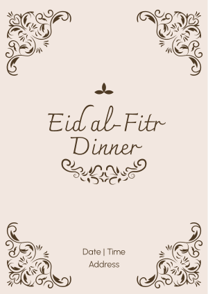 Fancy Eid Dinner  Poster Image Preview