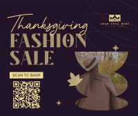 Retail Therapy on Thanksgiving Facebook Post Design