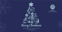 Christmas Tree Collage Facebook ad Image Preview