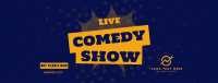 Live Comedy Show Facebook cover Image Preview