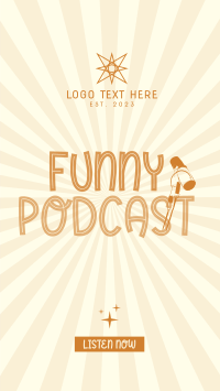 The Silly Podcast Show Facebook Story Design