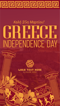 Greece Independence Day Patterns Video Image Preview