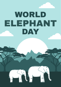 Amazing Elephants Poster Design