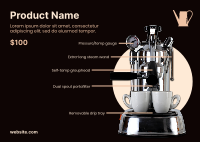Espresso Maker Postcard Image Preview