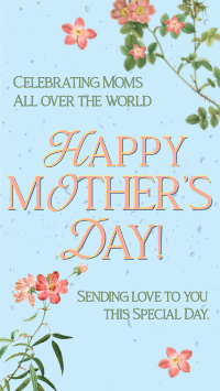 Mother's Day Flower Facebook Story Design