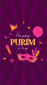 Purim Celebration Instagram story Image Preview