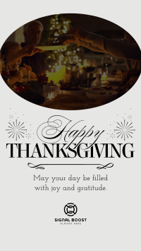 Elegant Thanksgiving Greeting YouTube Short Image Preview