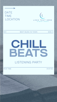Minimal Chill Music Listening Party Instagram reel Image Preview