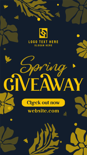 Spring Giveaway Flowers Instagram story Image Preview