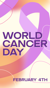 Gradient World Cancer Day Facebook Story Image Preview