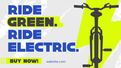 Green Ride E-bike Facebook Event Cover Image Preview