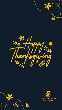 Thanksgiving Leaves Instagram Story Design