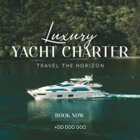 Luxury Yacht Charter Instagram post Image Preview