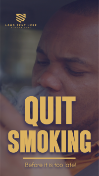 Quit Smoking Today Instagram reel Image Preview