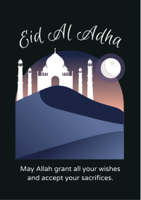 Eid Desert Mosque Flyer Image Preview